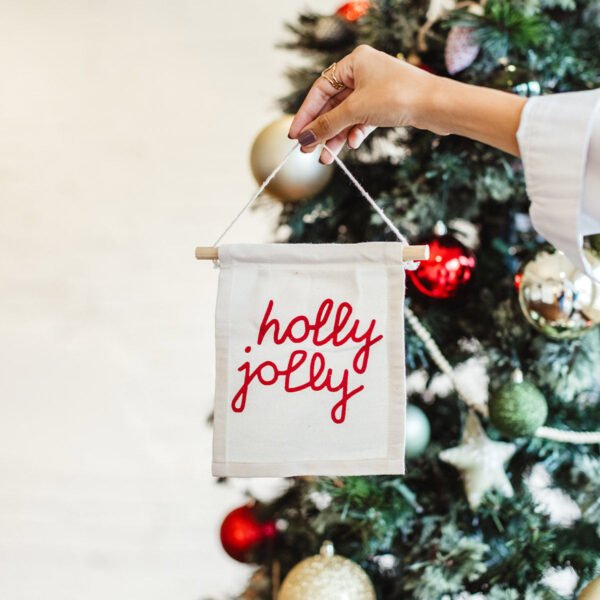 Holly Jolly Christmas Canvas Wall Art