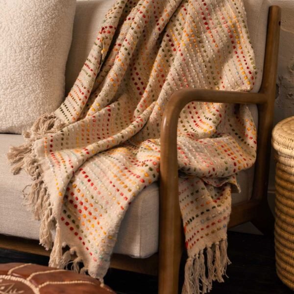 Handwoven Confetti Throw Blanket