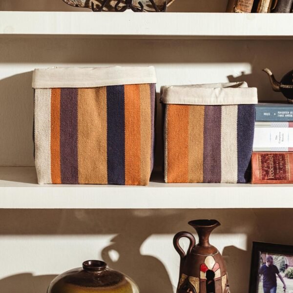 Dayflower Wool Storage Baskets